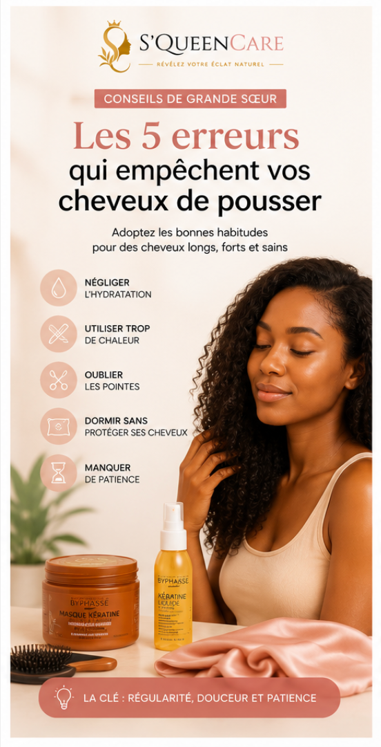Les 5 erreurs qui empêchent vos cheveux de pousser
