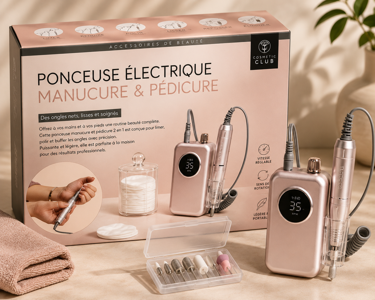 Ponceuse Électrique Ongles — Manucure pro maison