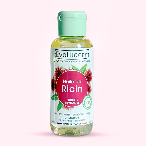Evoluderm Huile de Ricin — Cheveux, cils, sourcils